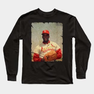 Bob Gibson in St. Louis Cardinals Long Sleeve T-Shirt